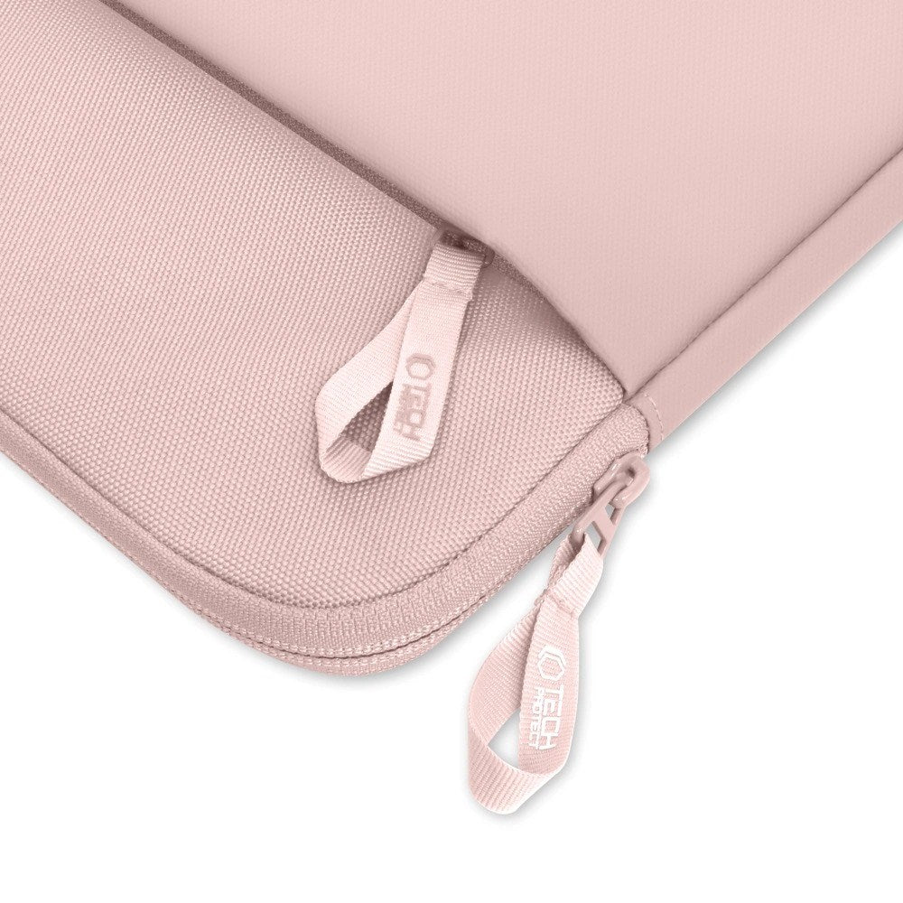 Tech-Protect MacBook / Laptop 13-14" Sleeve med Fôret Innside & Lomme - Rosa