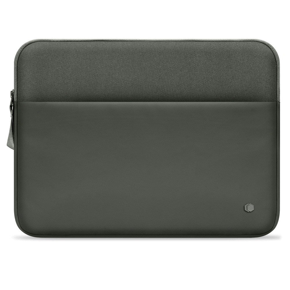 Tech-Protect MacBook / Laptop 15-16" Sleeve med Fôret Innside & Lomme - Mørkegrønn