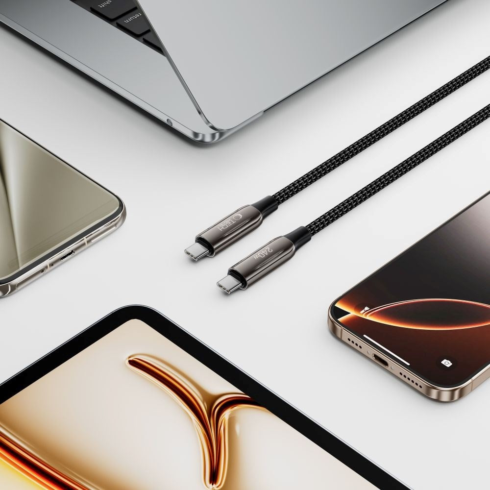 Tech-Protect Ultraboost UB10T PD 240W USB-C til USB-C-Kabel 2m - Svart