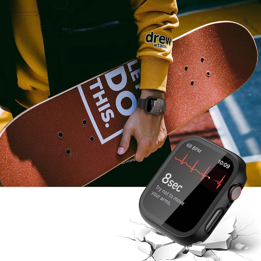 Apple Watch 11 / 10 Tech-Protect DEFENSE360 Smartwatch-deksel med skjermbeskytter - 42mm - Gjennomsiktig