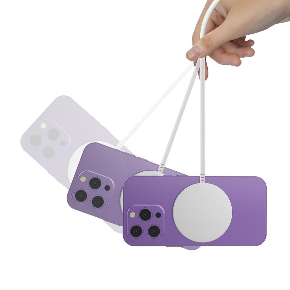 Tech-Protect Qi15W-A44 Magnetisk Magsafe Trådløs Lader - Hvit