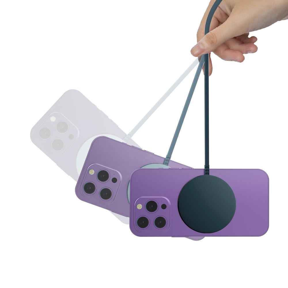 Tech-Protect Qi15W-A44 Magnetisk Magsafe Trådløs Lader - Blå