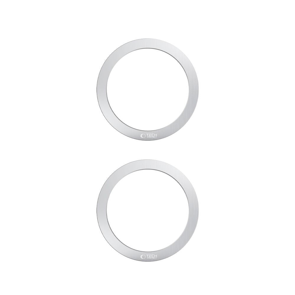 Tech-Protect MMP-110 Magnetisk MagSafe Ring - Silver / Silver