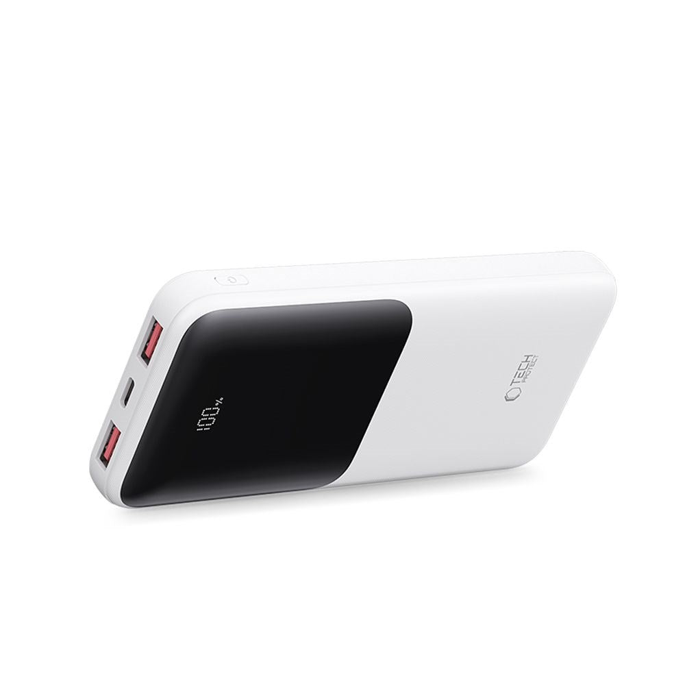 Tech-Protect Powerbank 10000mAh – Rask lading med 22.5W - Hvit