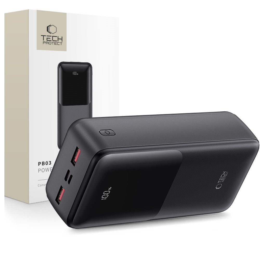 Tech-Protect Powerbank 10000mAh – Rask lading med 22.5W