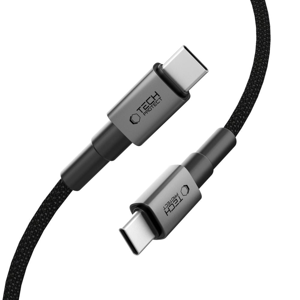 Tech-Protect Ultraboost DNA PD 100W/5A USB-C til USB-C-Kabel 1m - Svart / Mørkegrå