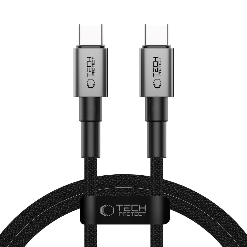 Tech-Protect Ultraboost DNA PD 100W/5A USB-C til USB-C-Kabel 1m - Svart / Mørkegrå