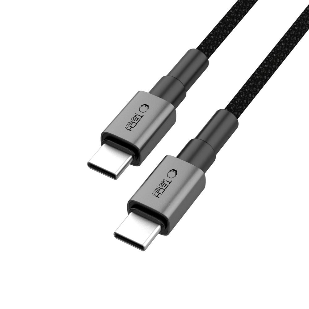 Tech-Protect Ultraboost DNA PD 100W/5A USB-C til USB-C-Kabel 3m - Svart / Mørkegrå