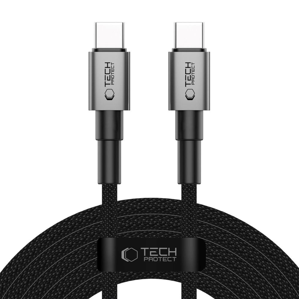 Tech-Protect Ultraboost DNA PD 100W/5A USB-C til USB-C-Kabel 3m - Svart / Mørkegrå