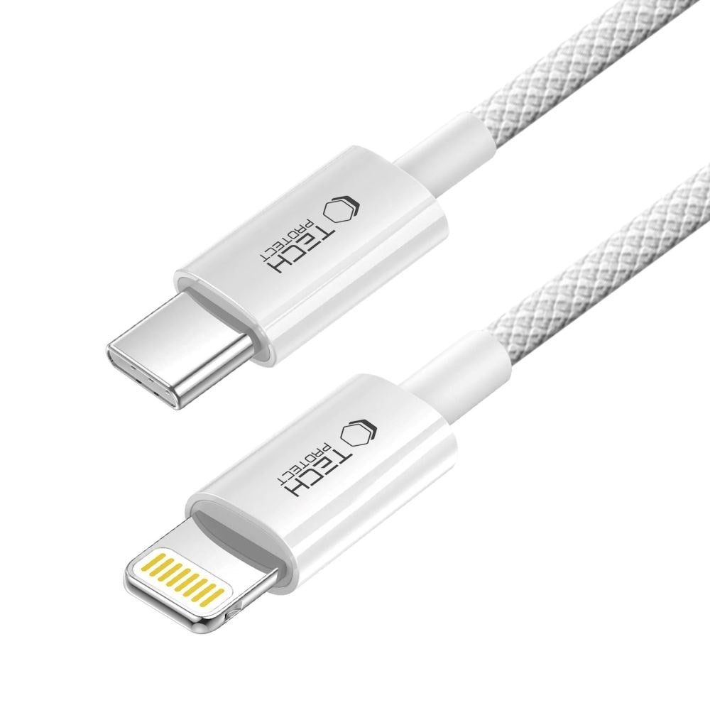 Tech-Protect Ultraboost Lite 27W / 3A Lightning til USB-C-Kabel 2m - Grå