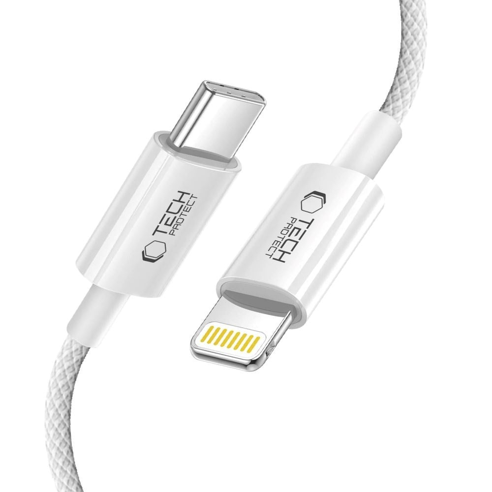 Tech-Protect Ultraboost Lite 27W / 3A Lightning til USB-C-Kabel 2m - Grå