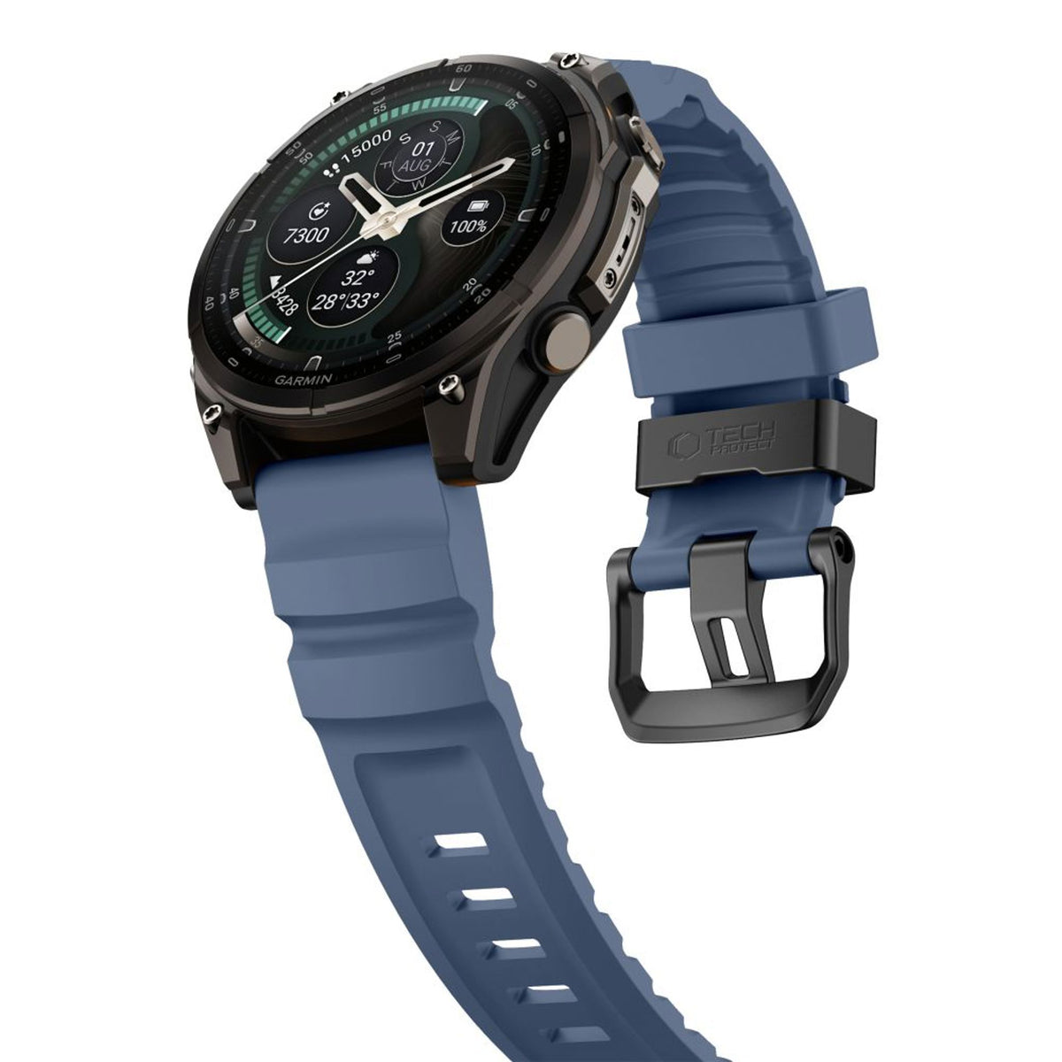 Universal Garmin 26mm QuickFit Tech-Protect Motion Klokkereim - Blå