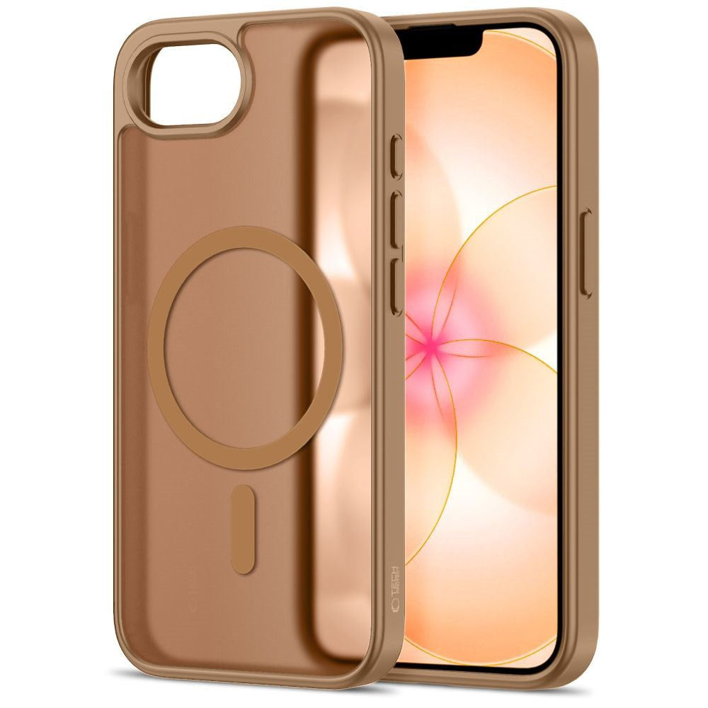 iPhone 17e / 16e Tech-Protect BasicMag Hybrid Deksel - MagSafe Kompatibel - Matt Brun