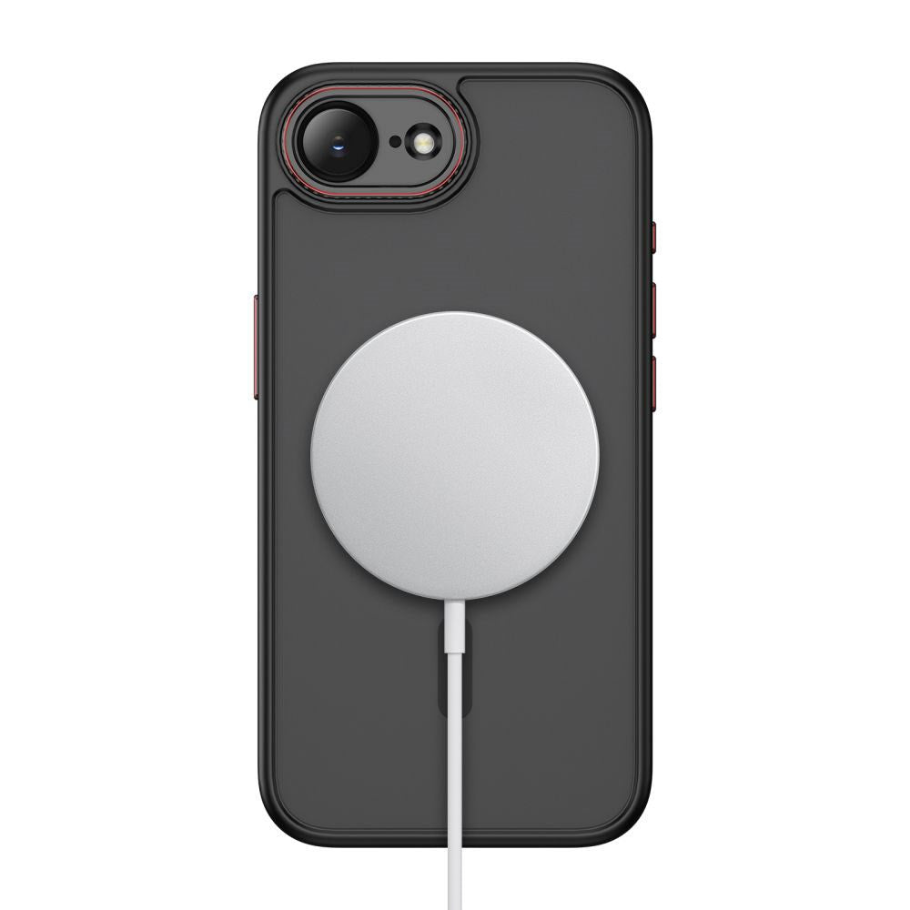 iPhone 17e / 16e Tech-Protect MagCam Deksel - MagSafe Kompatibel - Gjennomsiktig /Matt Svart