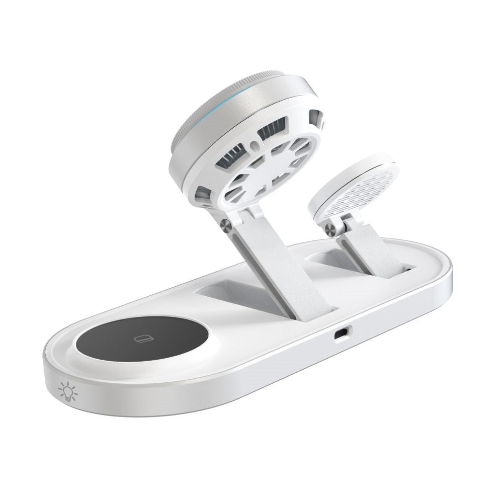 Tech-Protect A51 ARCTICBOOST 3-i-1 Trådløs Lader 25W - MagSafe / Qi2 Kompatibel - Hvit