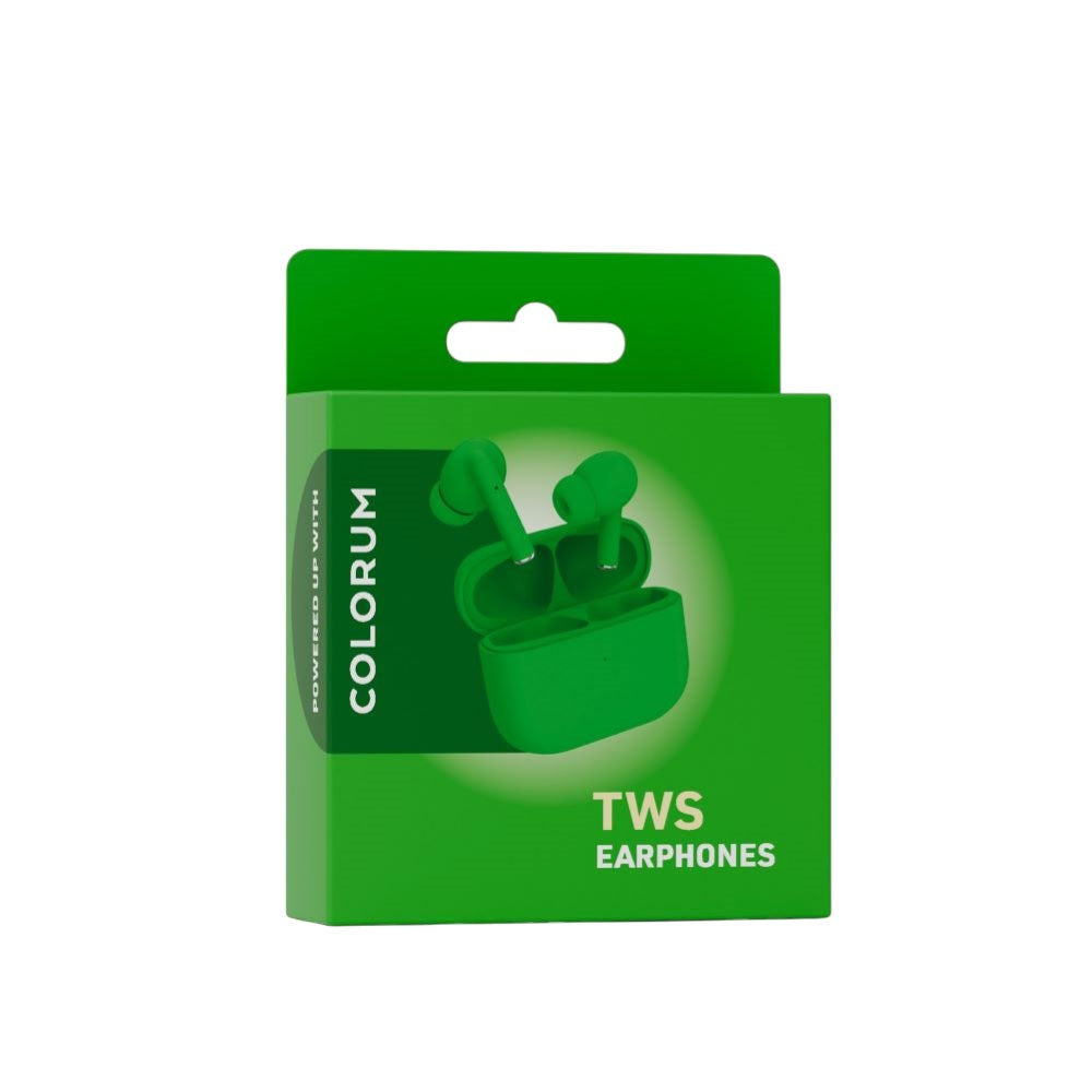 Colorum True Wireless Hodetelefoner - Green