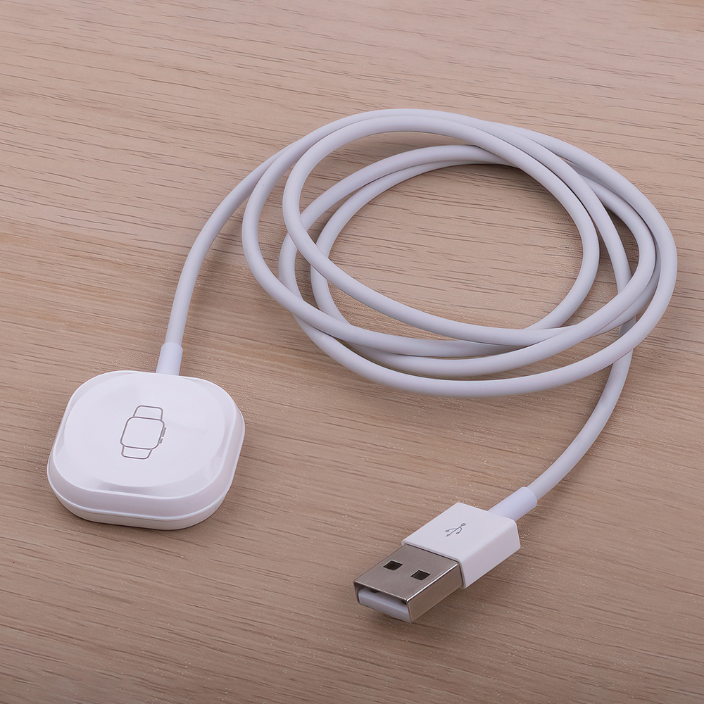 Forever MASM-100 3W Trådløs Lader til Smartwatch - USB-A - MagSafe Kompatibel - Hvit