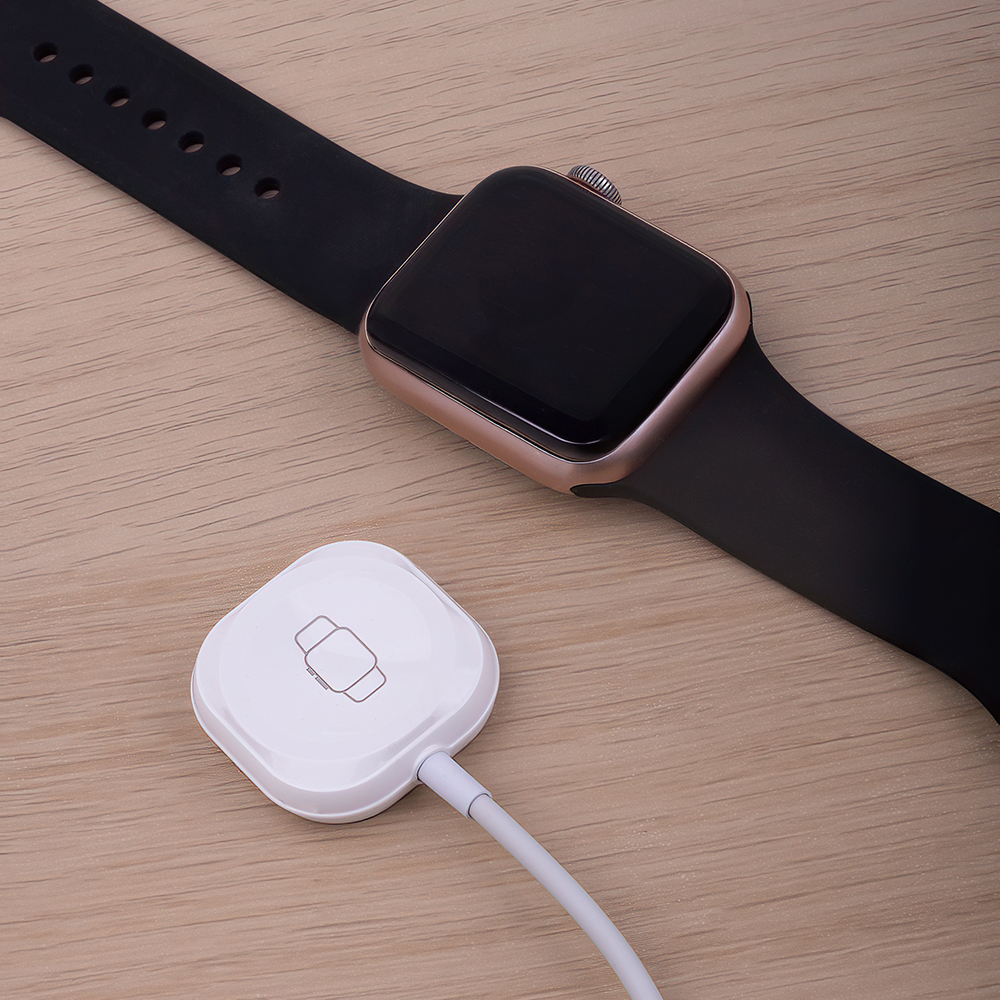 Forever MASM-100 3W Trådløs Lader til Smartwatch - USB-A - MagSafe Kompatibel - Hvit