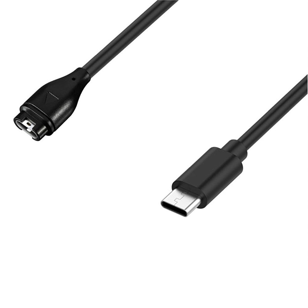 Hurtel Magnetisk USB-C Lader til Garmin Smartklokke - Svart