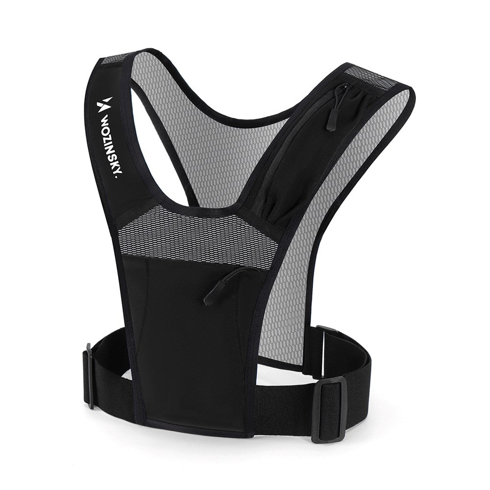 Wozinsky WKDB1 Løpevest m. Reflekser - Svart