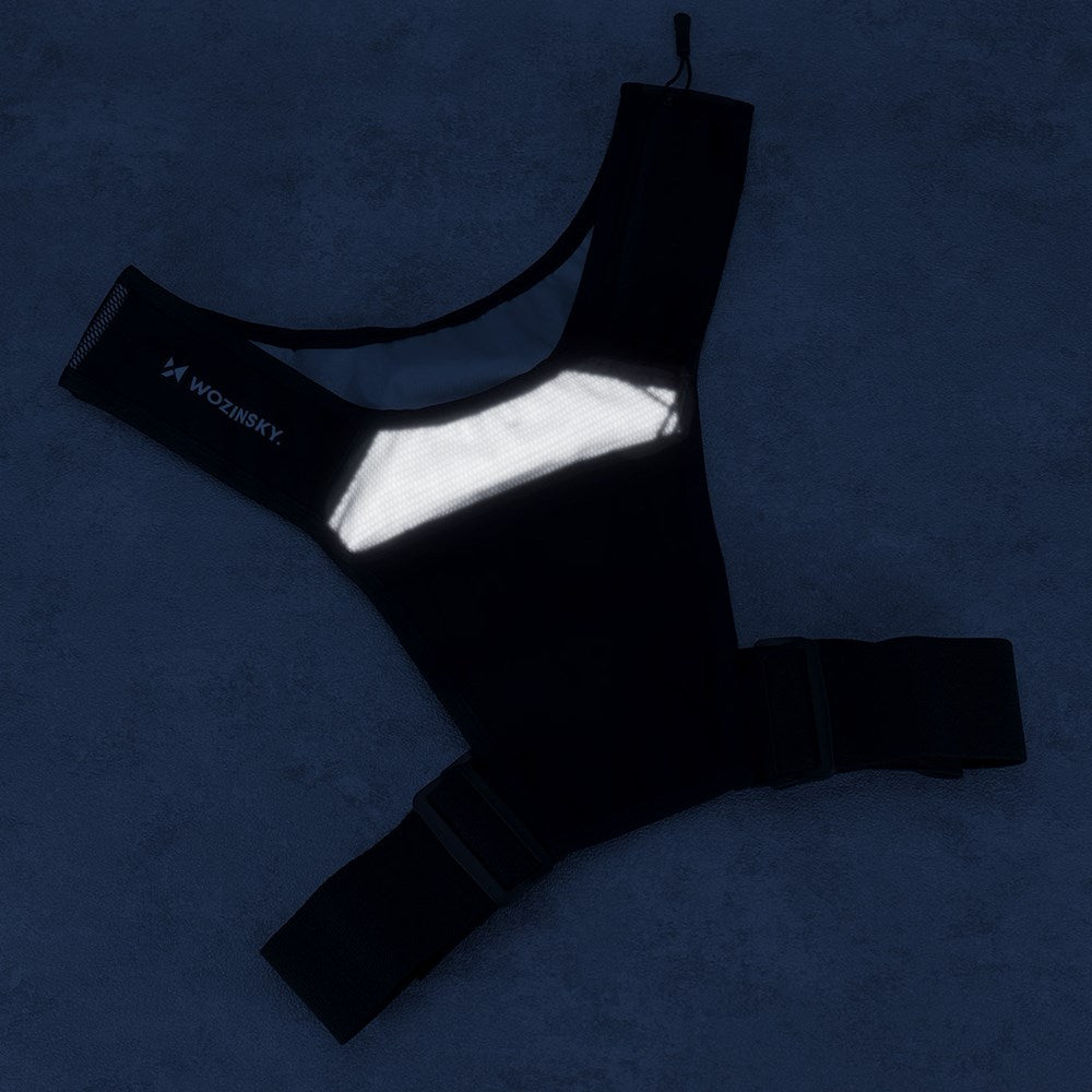 Wozinsky WKDB1 Løpevest m. Reflekser - Svart