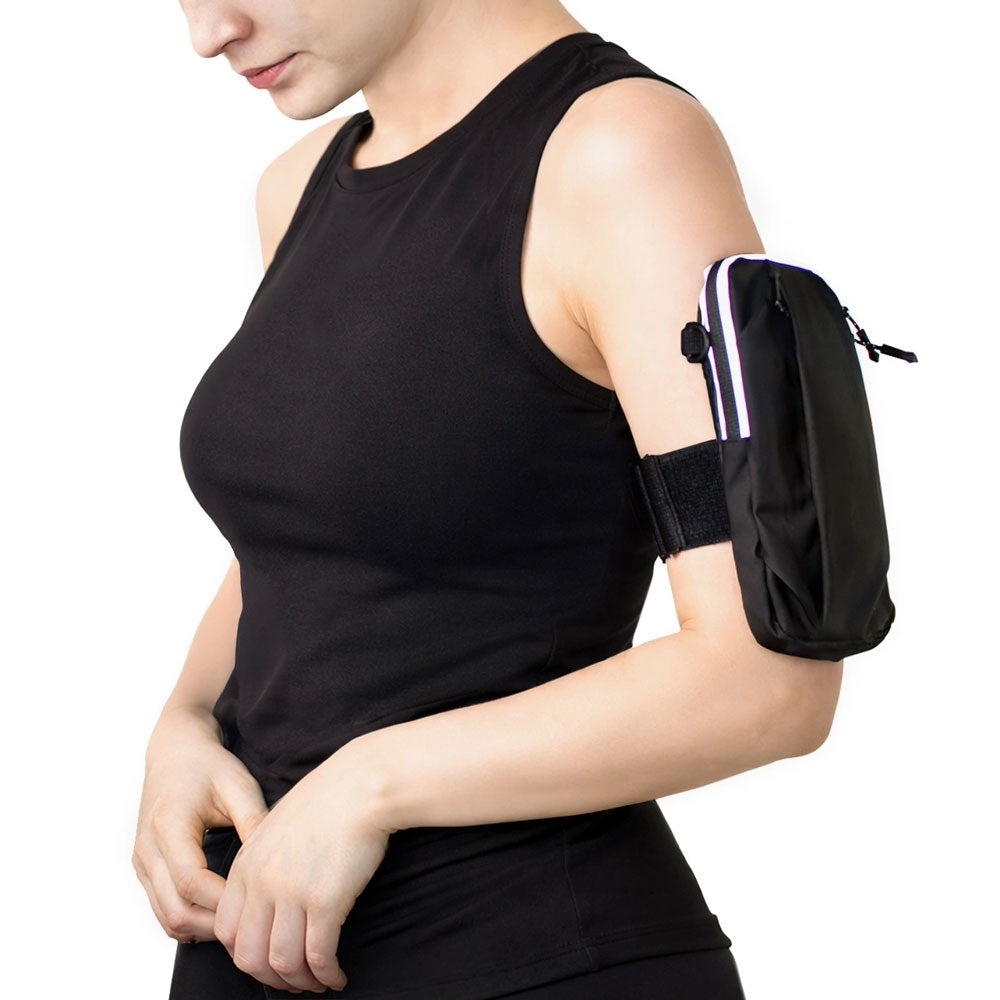 Wozinsky Mobilveske m. Armbånd for Løping - Svart