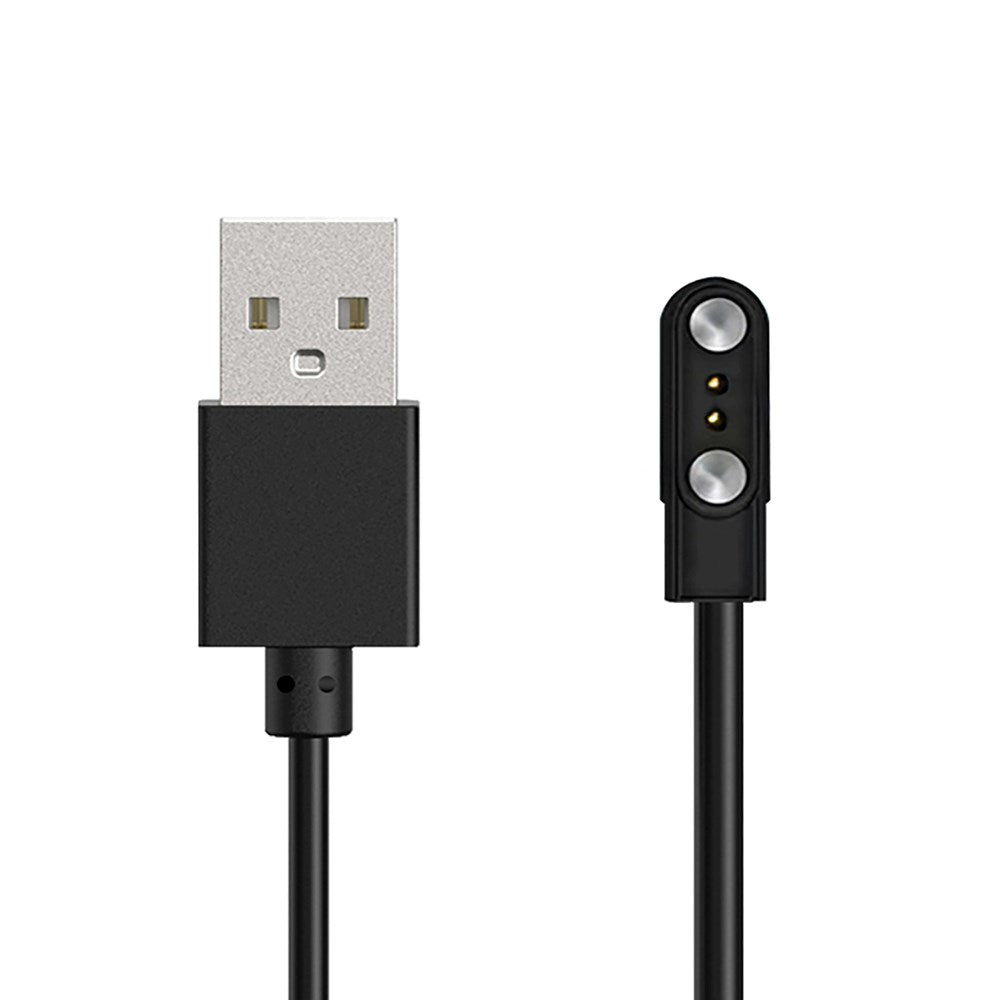Hurtel Magnetisk Lader til Smartklokke - 2-Pin / 2.8mm - Svart