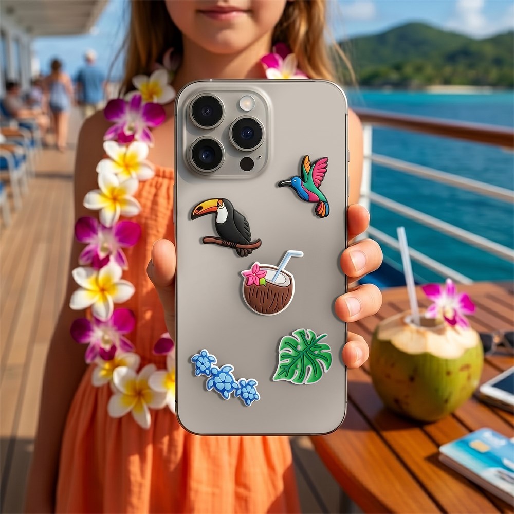 TFO 3D Klistremerker – 5 stk – Tropical Birds