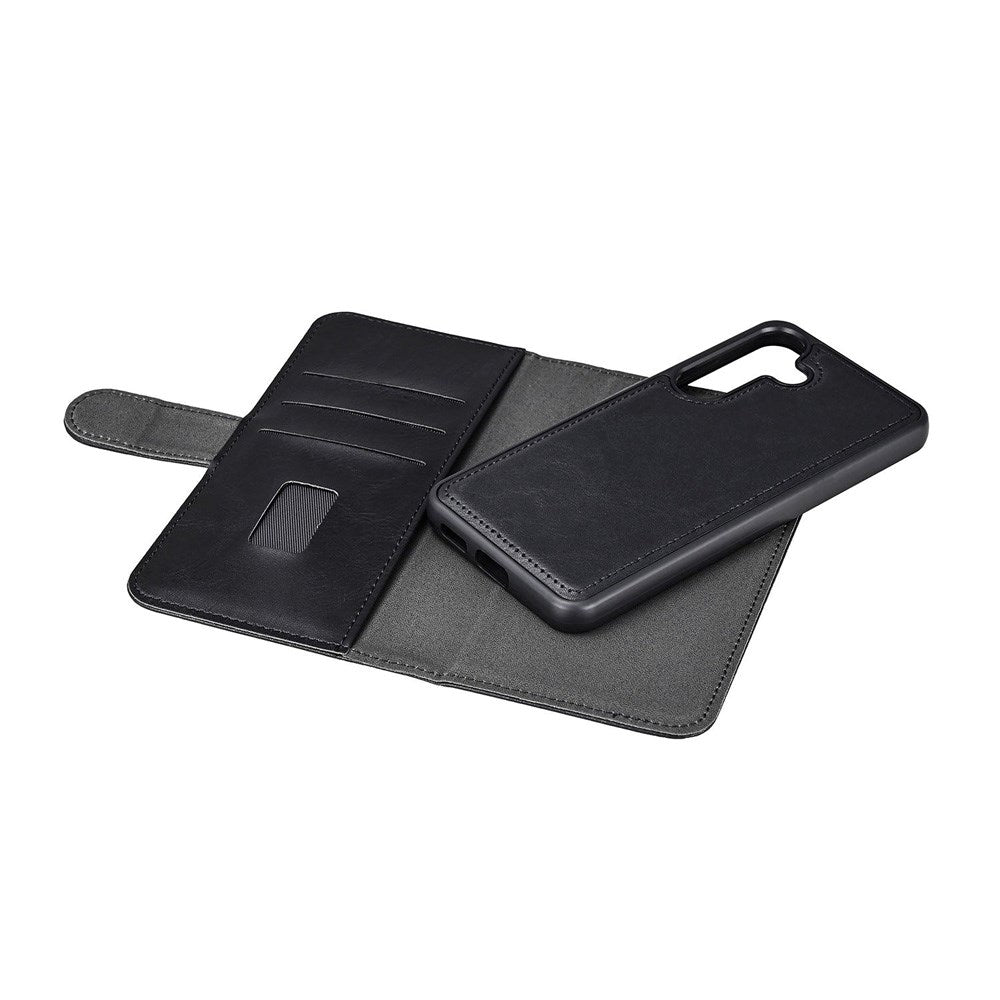 Samsung Galaxy S25+ (Plus) GEAR 2-i-1 Deksel i Kunstskinn med Kortholder - Svart