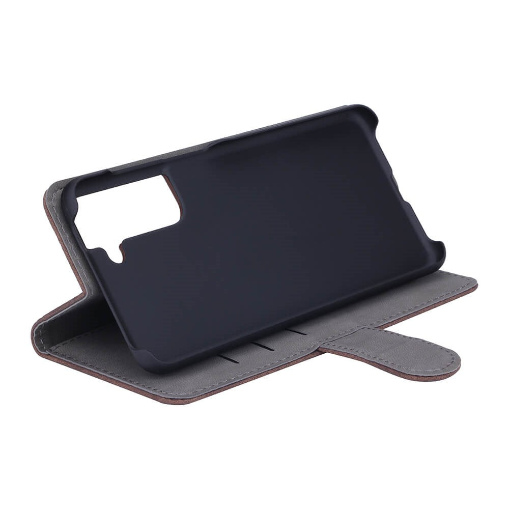 GEAR Samsung Galaxy S21 FE (5G) Wallet - Flippdeksel i PU Skinn med Lommebok - Brun