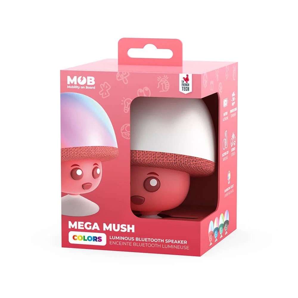 MOB Mega Mush Bluetooth Høyttaler - Rosa