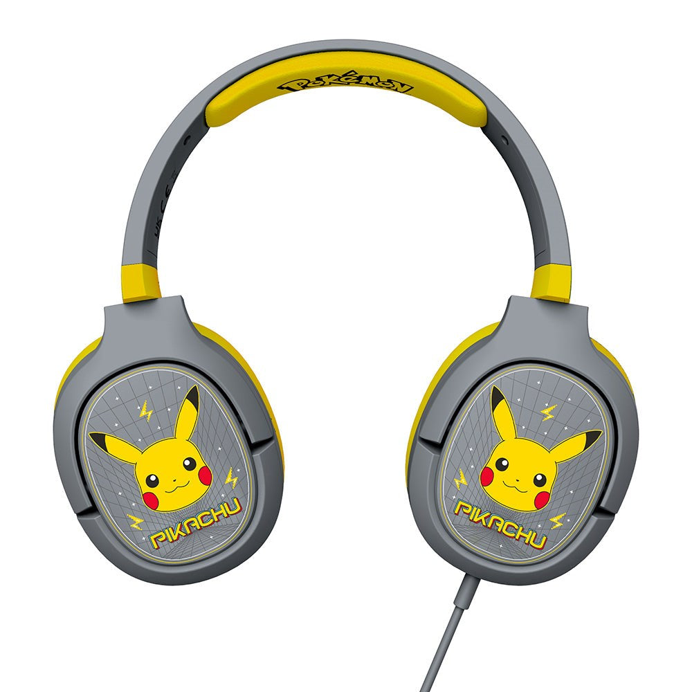 Over-Ear Gaming Headset Pro G1 Med Avtakbar Mikrofon - Pokémon Pikacu - Grå / Gul