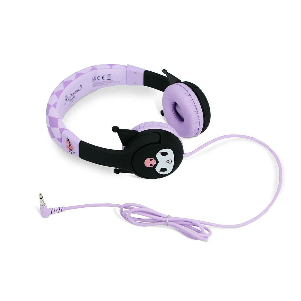 Kuromi OTL On-Ear Hodetelefoner for Barn med 3D-Ører – Maks. 85dB - Lilla / Svart