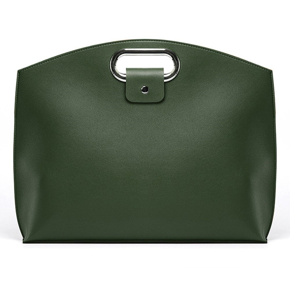 Kunstskinn MacBook / Laptop 13-14" Veske - 32 x 37.5 cm - Grønn