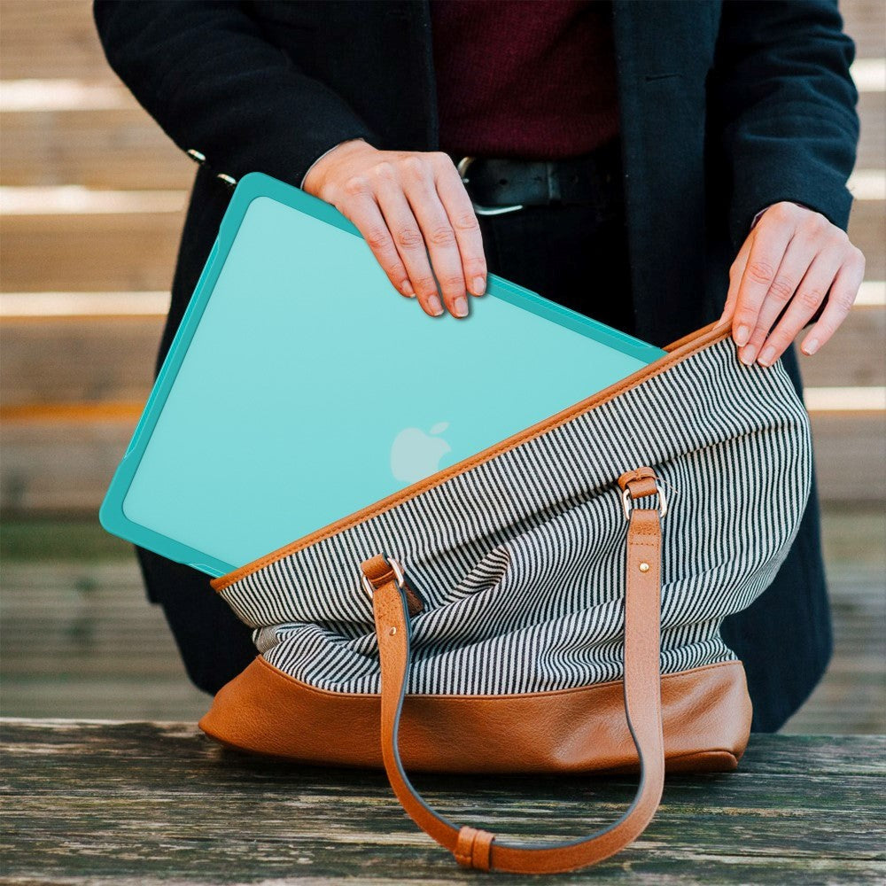 MacBook Air 15" M2/M3/M4 (2023-2025) Hard Plast Deksel - Gjennomsiktig / Blå