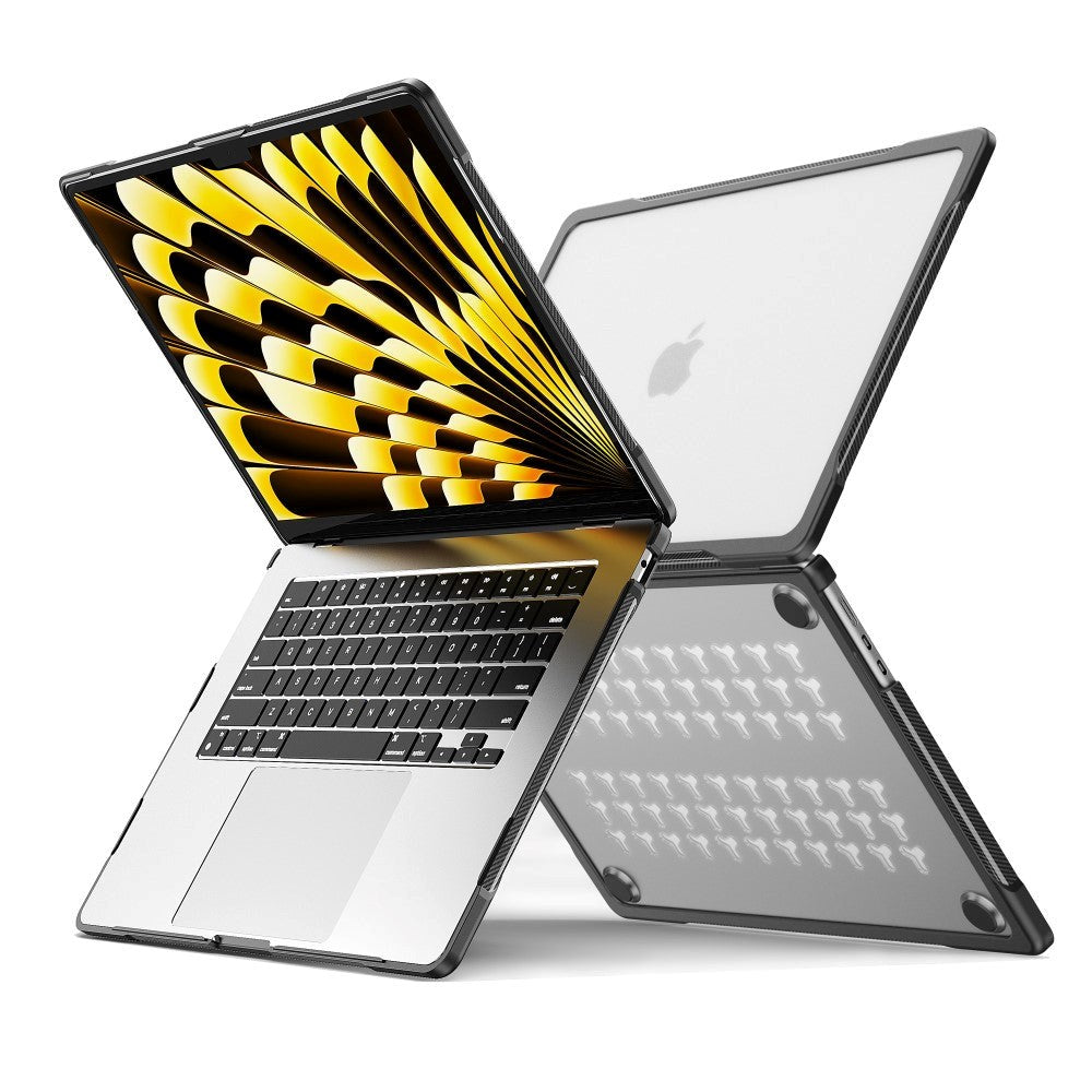 MacBook Air 15" M2/M3/M4 (2023-2025) Hard Plast Deksel - Gjennomsiktig