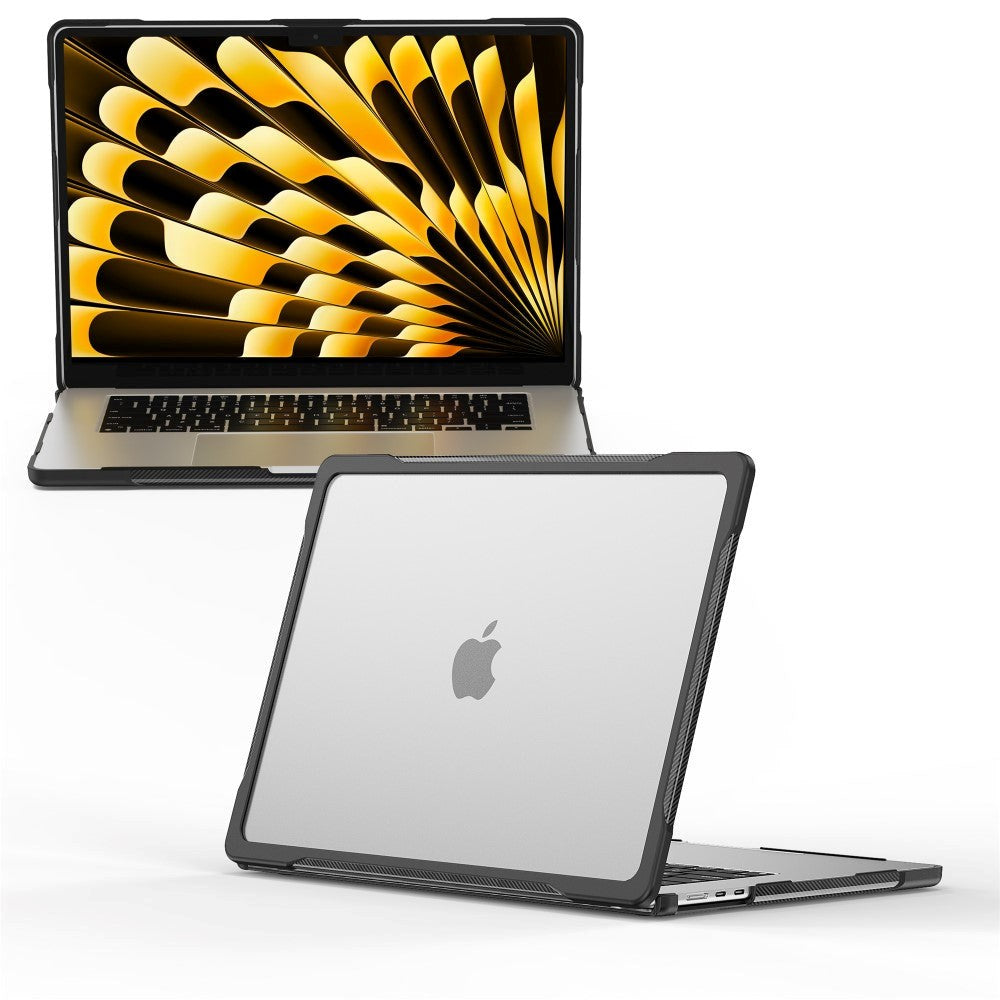 MacBook Air 15" M2/M3/M4 (2023-2025) Hard Plast Deksel - Gjennomsiktig