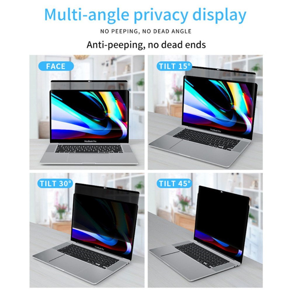 MacBook Pro 14 M5/M4/M3/M2/M1 (2025-2021) Magnetisk Privacy Skjermbeskytter - Gjennomsiktig