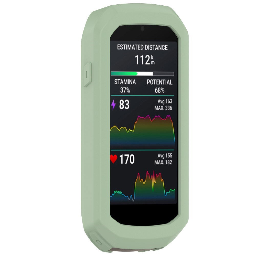 EIDERWOOD Garmin Edge 1050 Silikon Sykkel Computer Deksel - Lysegrønn