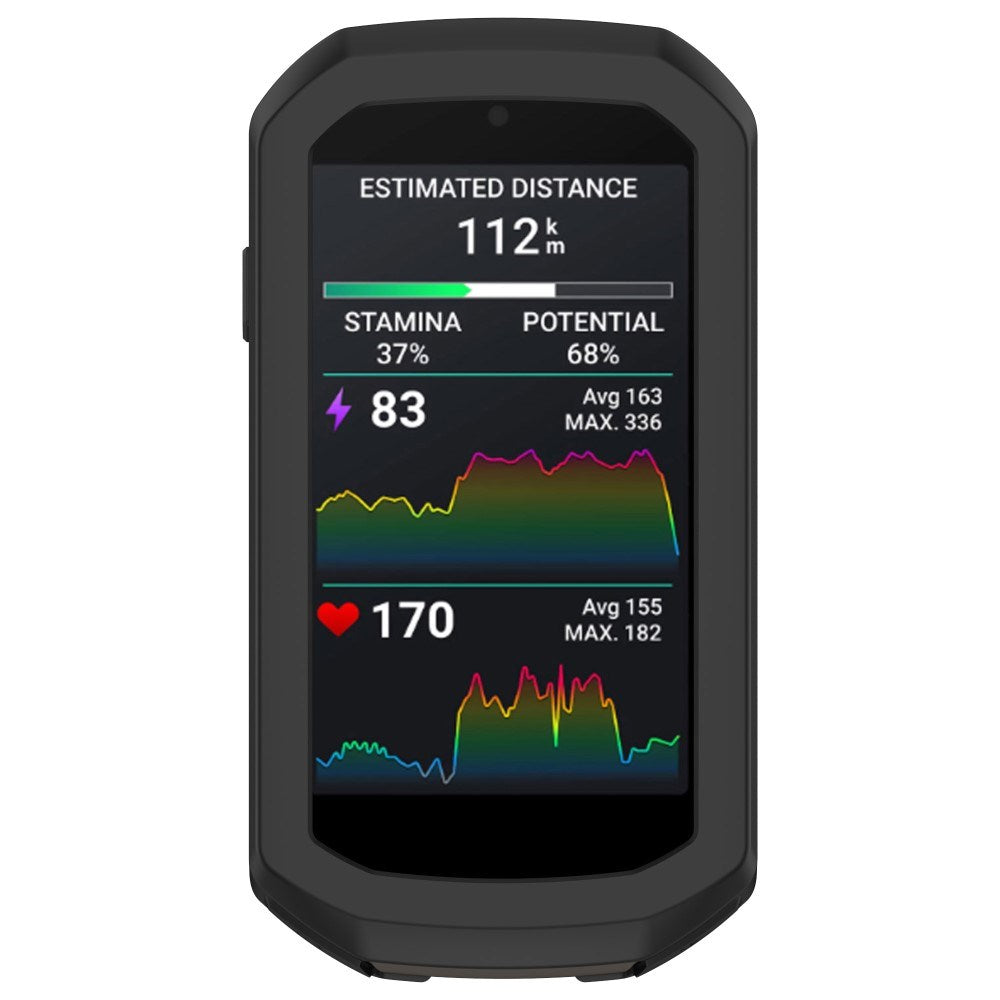 EIDERWOOD Garmin Edge 1050 Silikon Sykkel Computer Deksel - Svart
