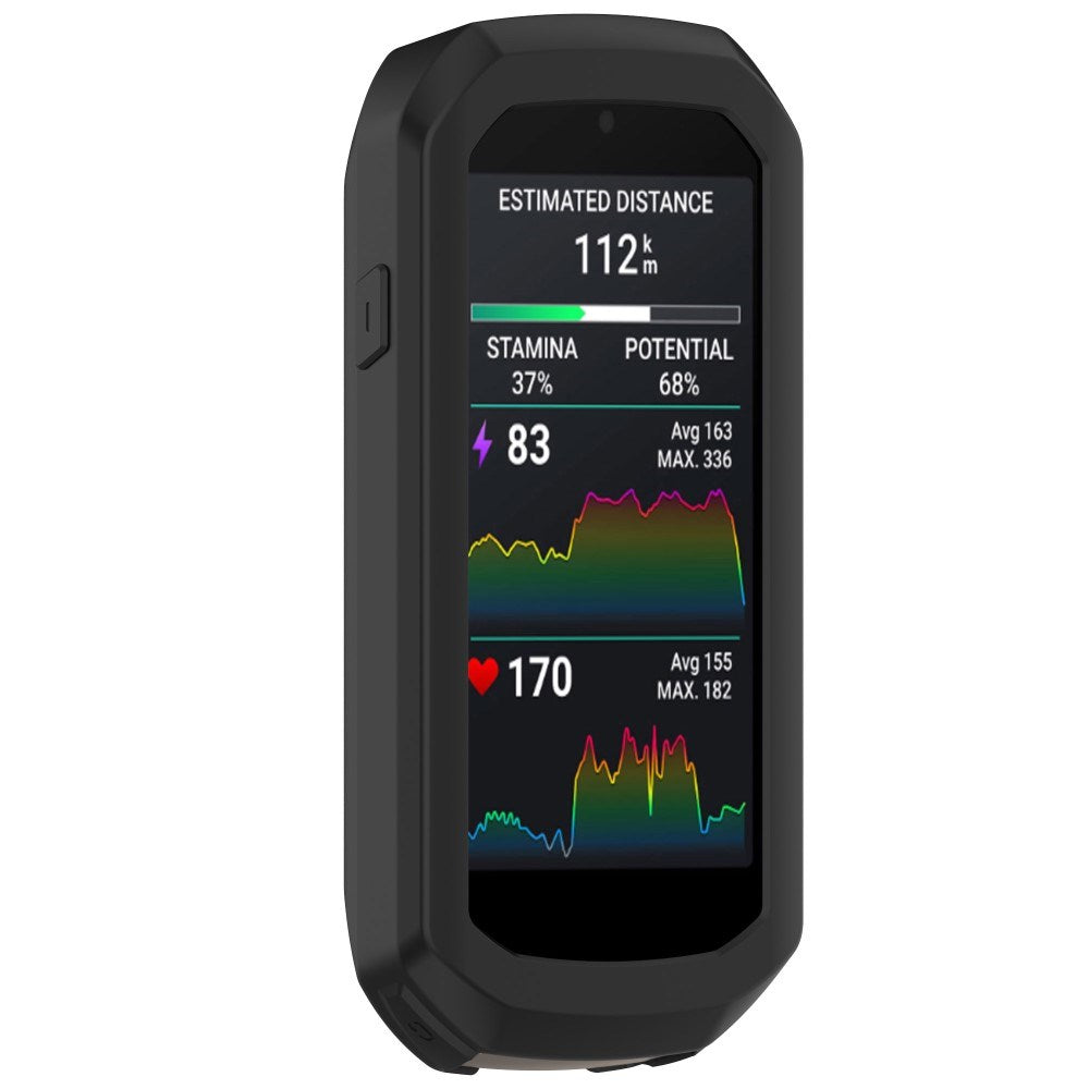 EIDERWOOD Garmin Edge 1050 Silikon Sykkel Computer Deksel - Svart