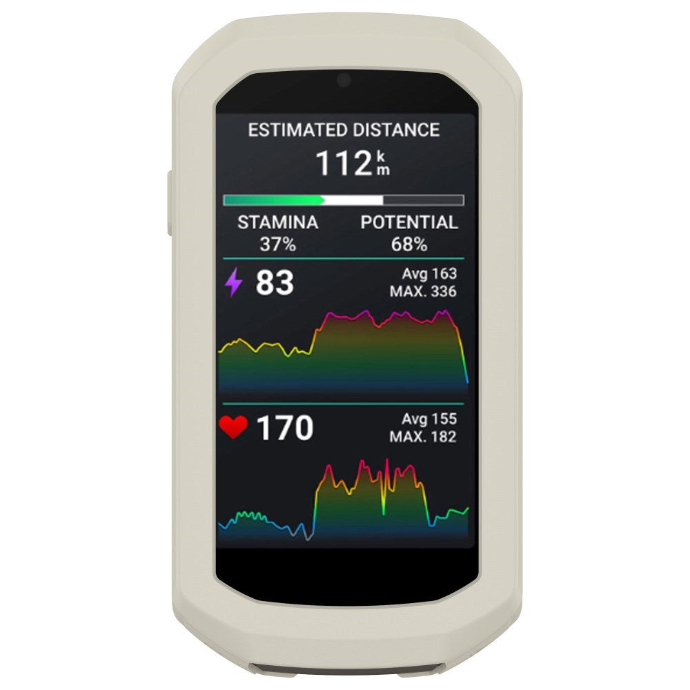 EIDERWOOD Garmin Edge 1050 Silikon Sykkel Computer Deksel - Beige