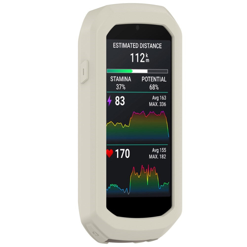 EIDERWOOD Garmin Edge 1050 Silikon Sykkel Computer Deksel - Beige