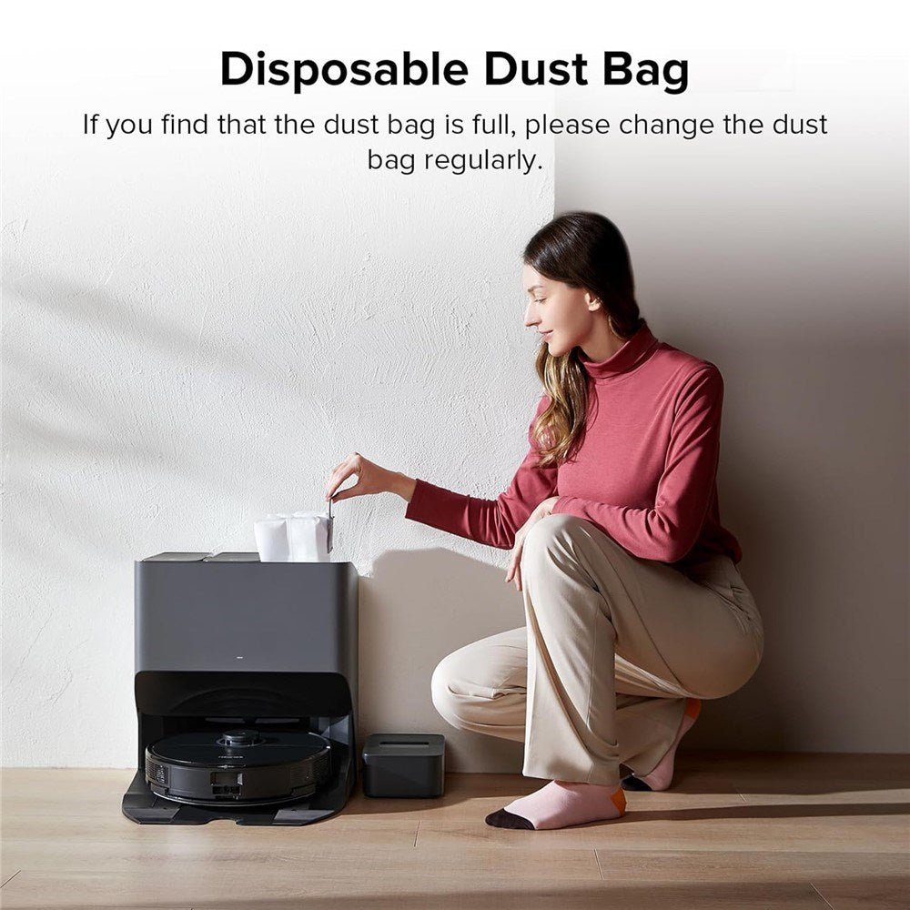 Støvsugerpose til Roborock Q5 Pro / Q7 Max / Q8 Max / Q8 Max+ Robotstøvsuger - Hvit