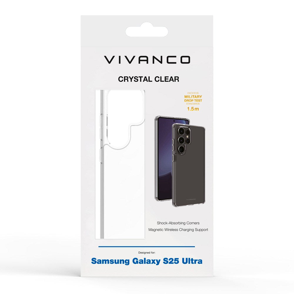 Samsung Galaxy S25 Ultra Vivanco Crystal Clear Bakdeksel – Gjennomsiktig