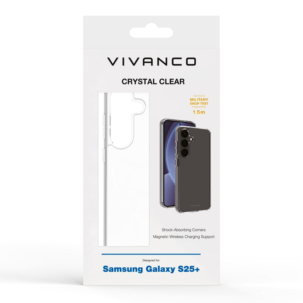 Samsung Galaxy S25+ (Plus) Vivanco Crystal Clear Bakdeksel – Gjennomsiktig