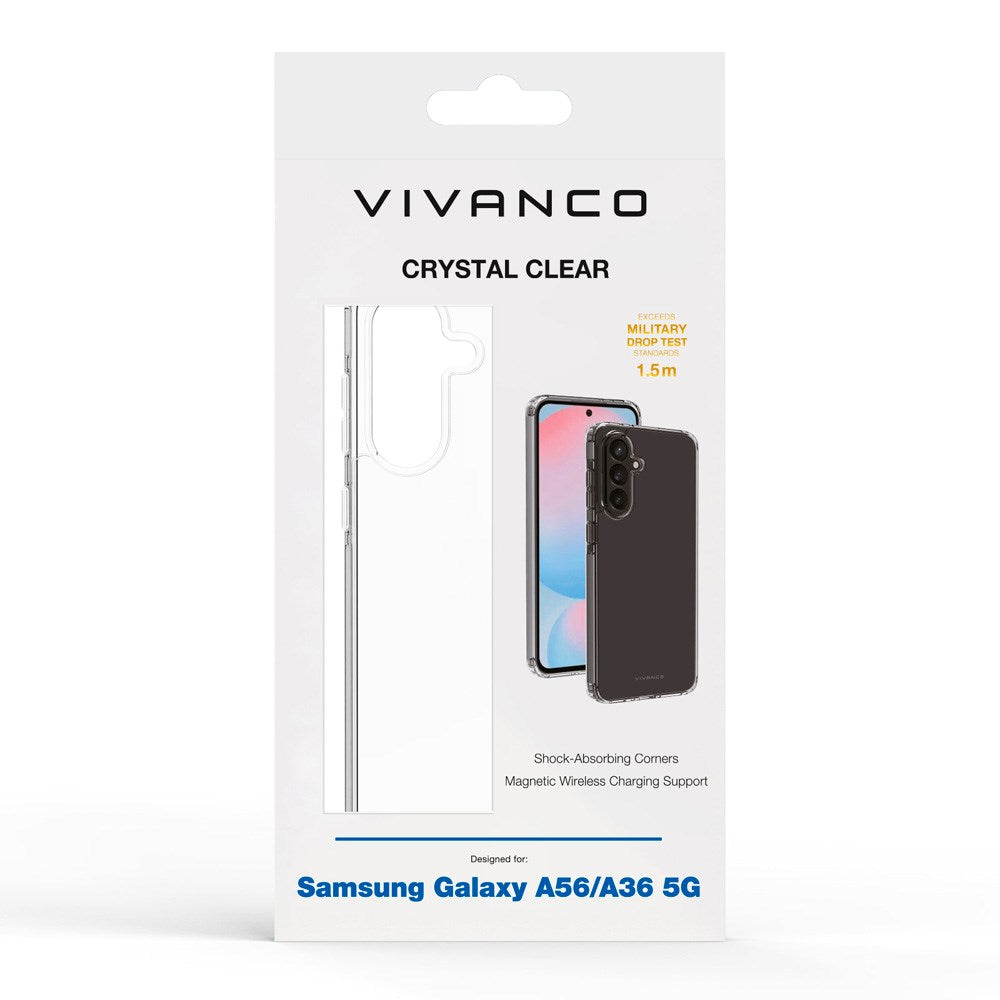 Samsung Galaxy A56 (5G) / A36 (5G) - Vivanco Crystal Clear Deksel - Gjennomsiktig