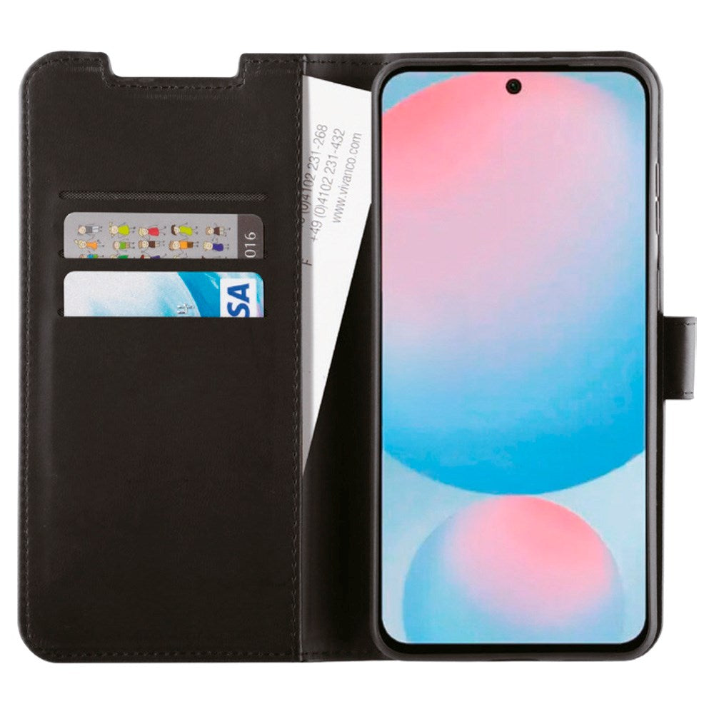 Samsung Galaxy A56 (5G) / A36 (5G) - Vivanco Classic Wallet Flip Deksel m. Lomme - Svart