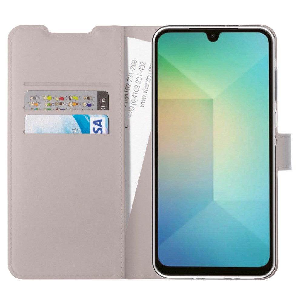 Samsung Galaxy A16 - Vivanco Classic Wallet Flip Deksel m. Lomme - Taupe