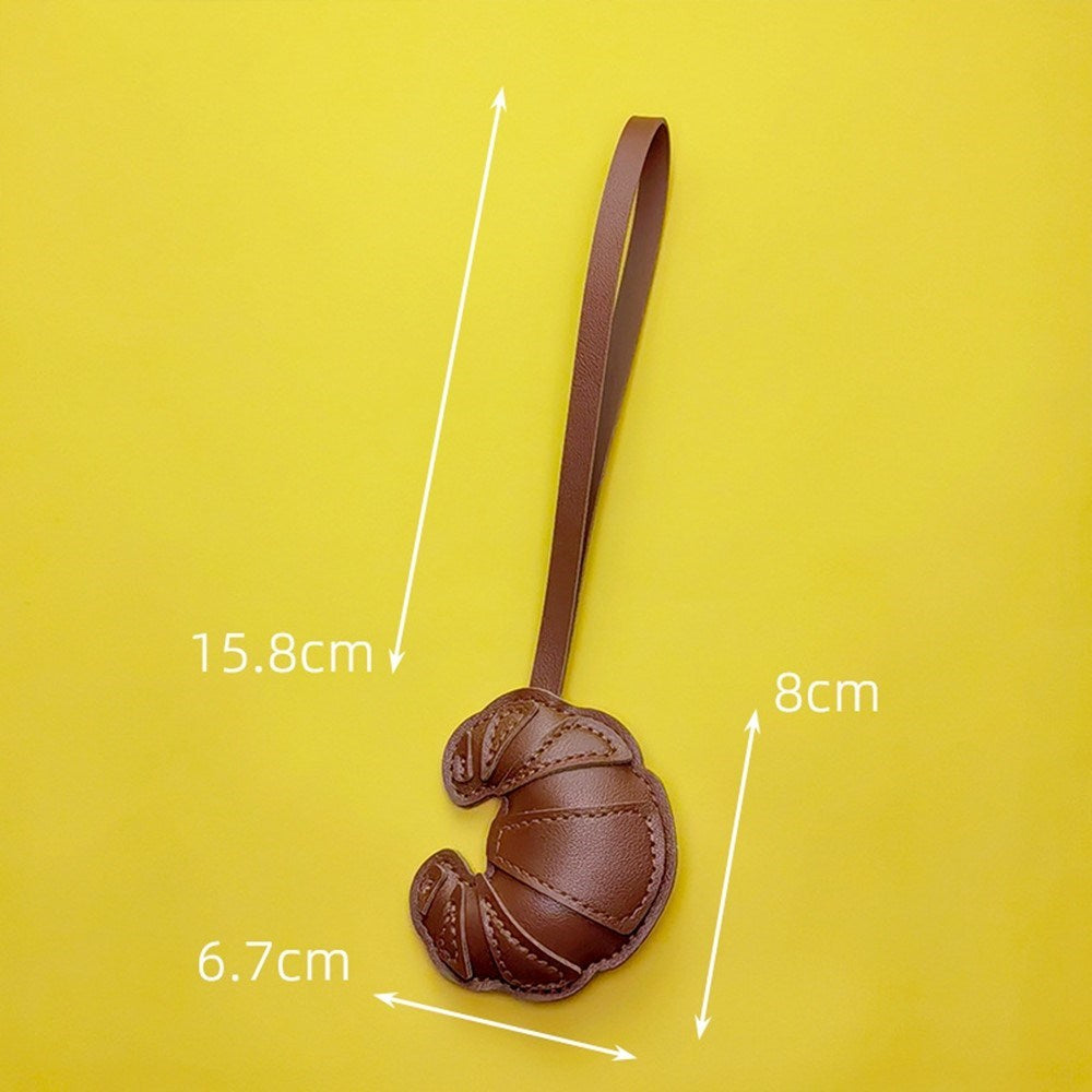 Veskeanheng - Croissant i Kunstskinn - Lys Brun / Mørk Brun